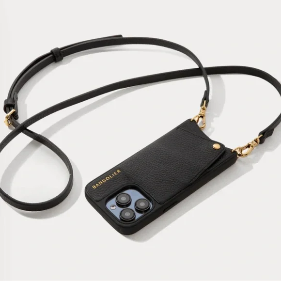 Bandolier Emma Crossbody Black/Gold.iPhone 12 Promax. Airpod case not included. - Picture 5 of 6